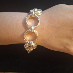 silver loop bracelet